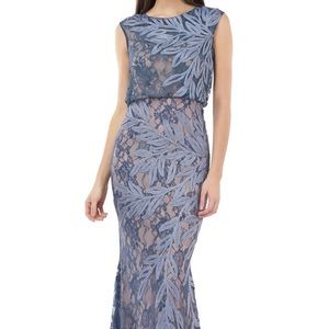 JS COLLECTIONS Soutache Lace Blouson Gown